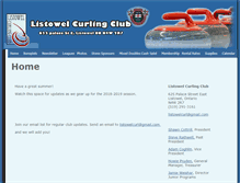 Tablet Screenshot of listowelcurlingclub.com